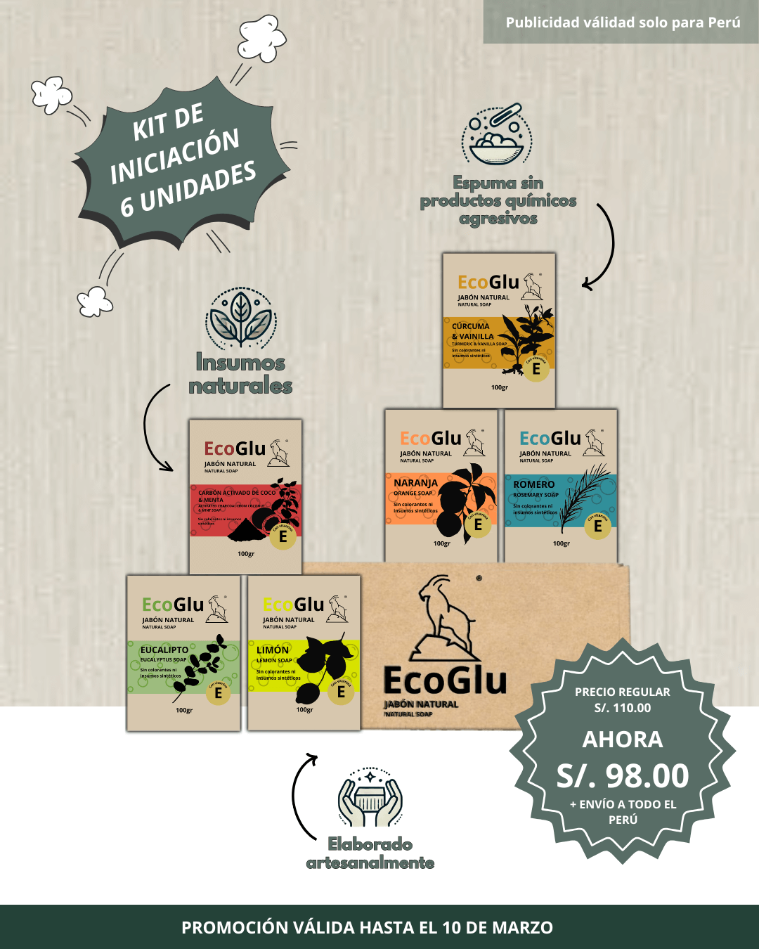 EcoGlu Jabón Natural