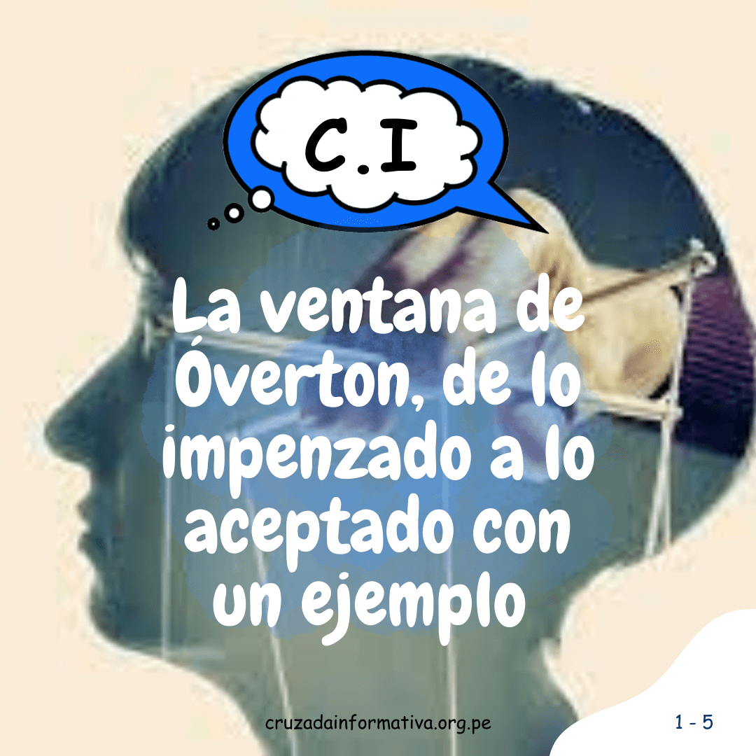 La ventana de Óverton, de lo impenzado a lo aceptado con un ejemplo 